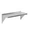 Amgood 12 in. x 30 in. Stainless Steel Wall Shelf With Squared Edge AMG WS-SQ-1230 - alternate 1